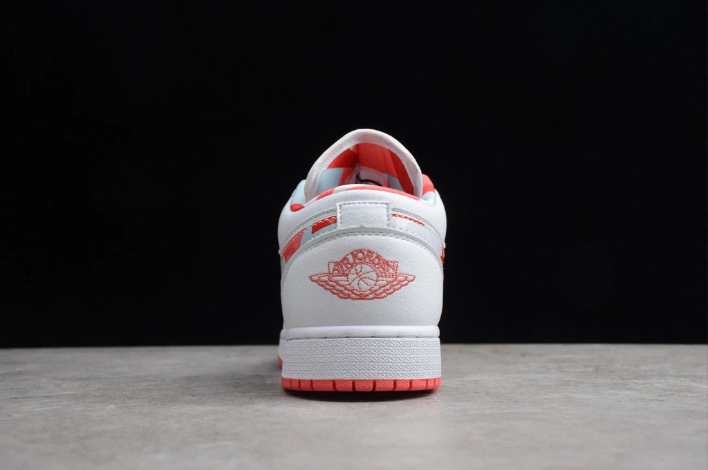Air Jordan 1 Low Top White Red by Air Jordan
