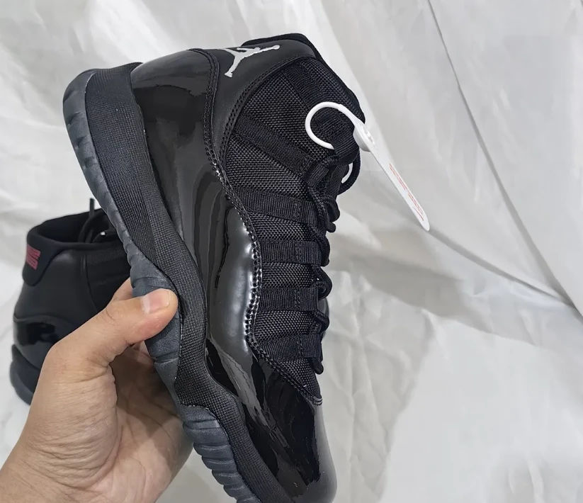 Air Jordan 11 Black Red Grey Shoes Sneakers by Air Jordan