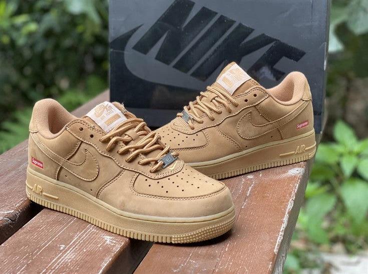 Air Force 1 Low SP Supreme Wheat Shoes Sneakers by Air Jordan