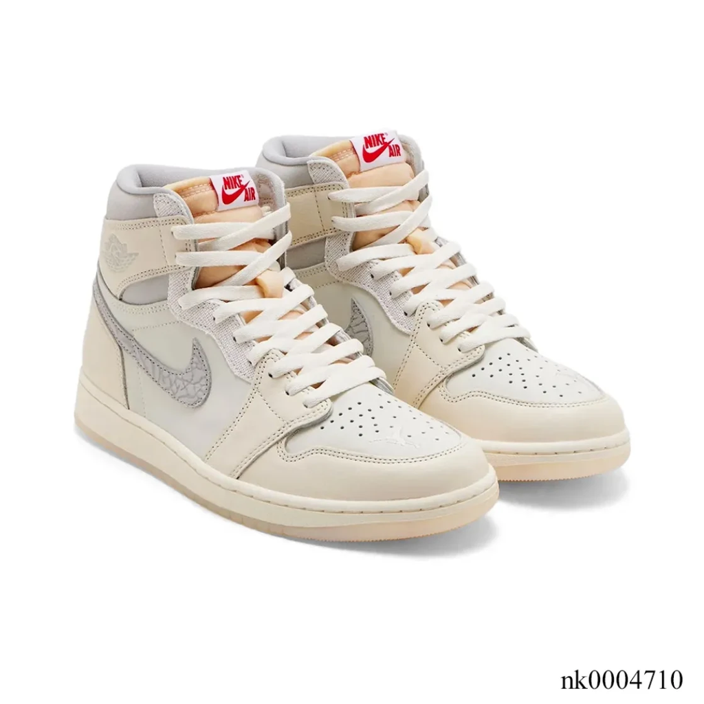 Air Jordan 1 High OG Sail Elephant Print Shoes Sneakers by Air Jordan