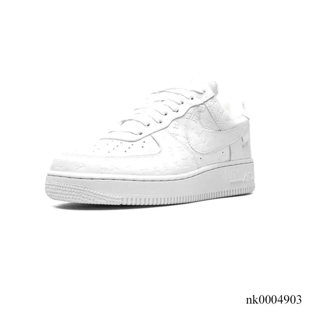 LV x Air Force 1 Virgil Abloh White Shoes Sneakers by Air Jordan