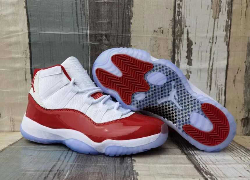 Air Jordan 11 White Red by Air Jordan