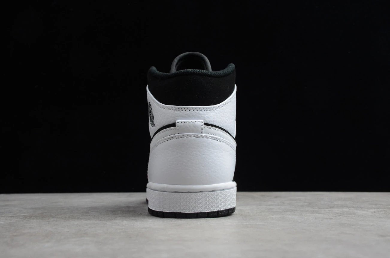 Air Jordan 1 Mid White Black by Air Jordan