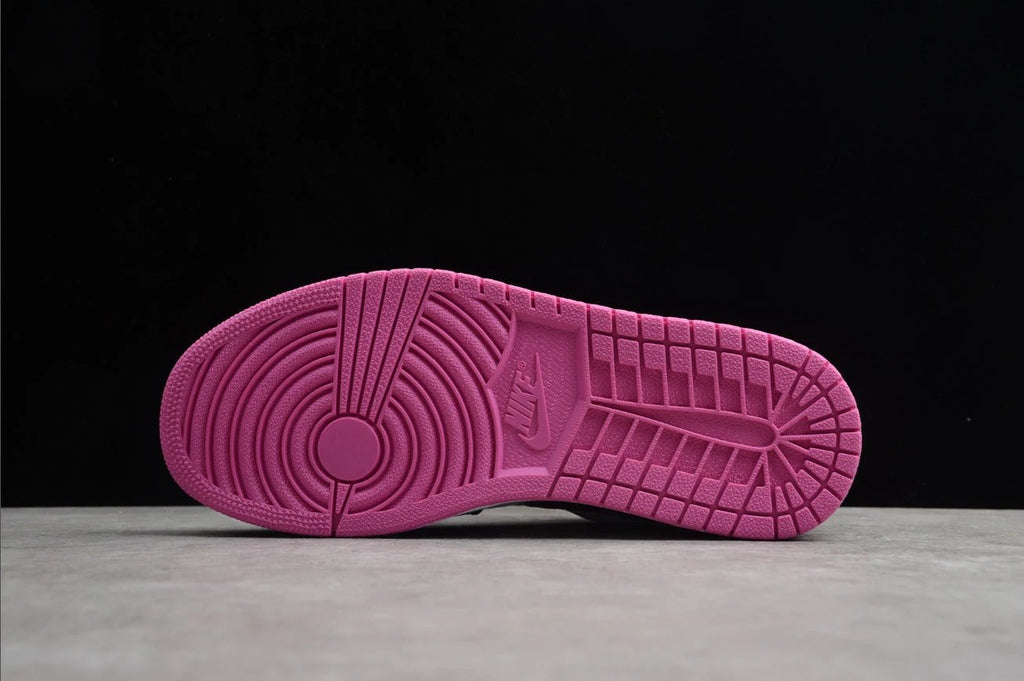 Air Jordan 1 Low Black Active Fuchsia by Air Jordan