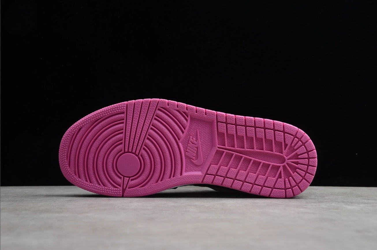 Air Jordan 1 Low Black Active Fuchsia by Air Jordan