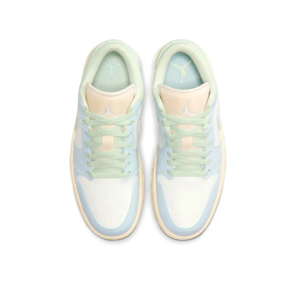 Air Jordan 1 Low Sail Aura Shoes Sneakers by Air Jordan