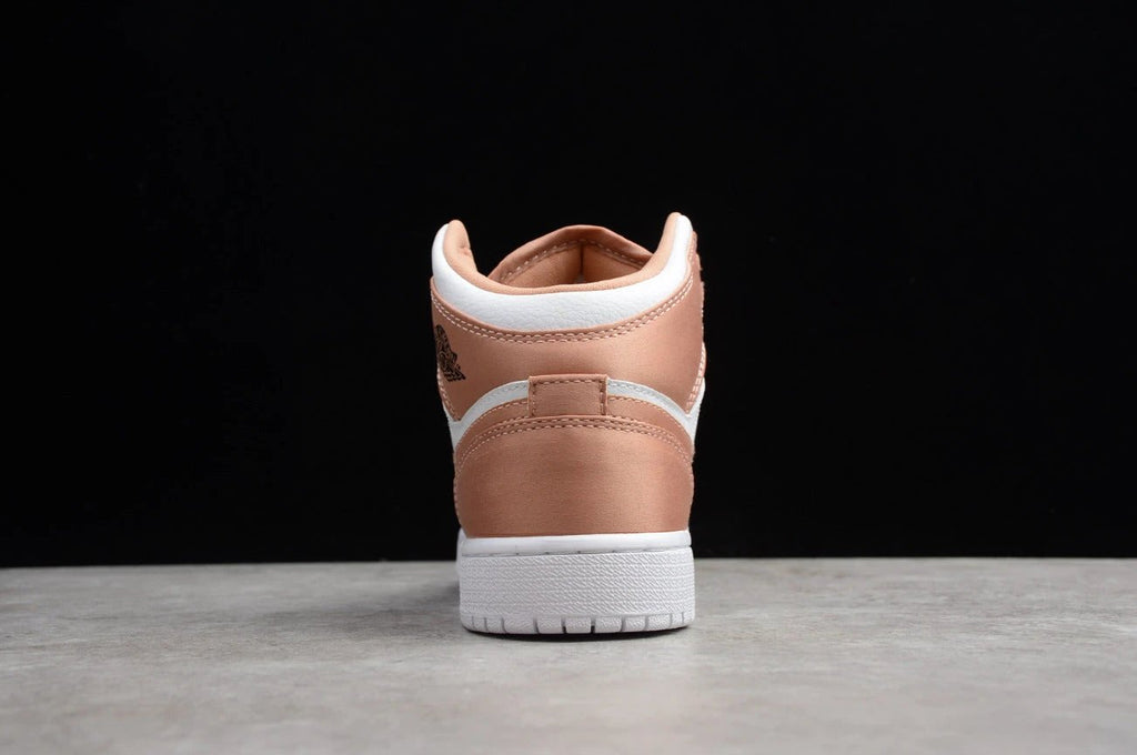 Air Jordan 1 Mid GS 'Rose Gold Black' by Air Jordan