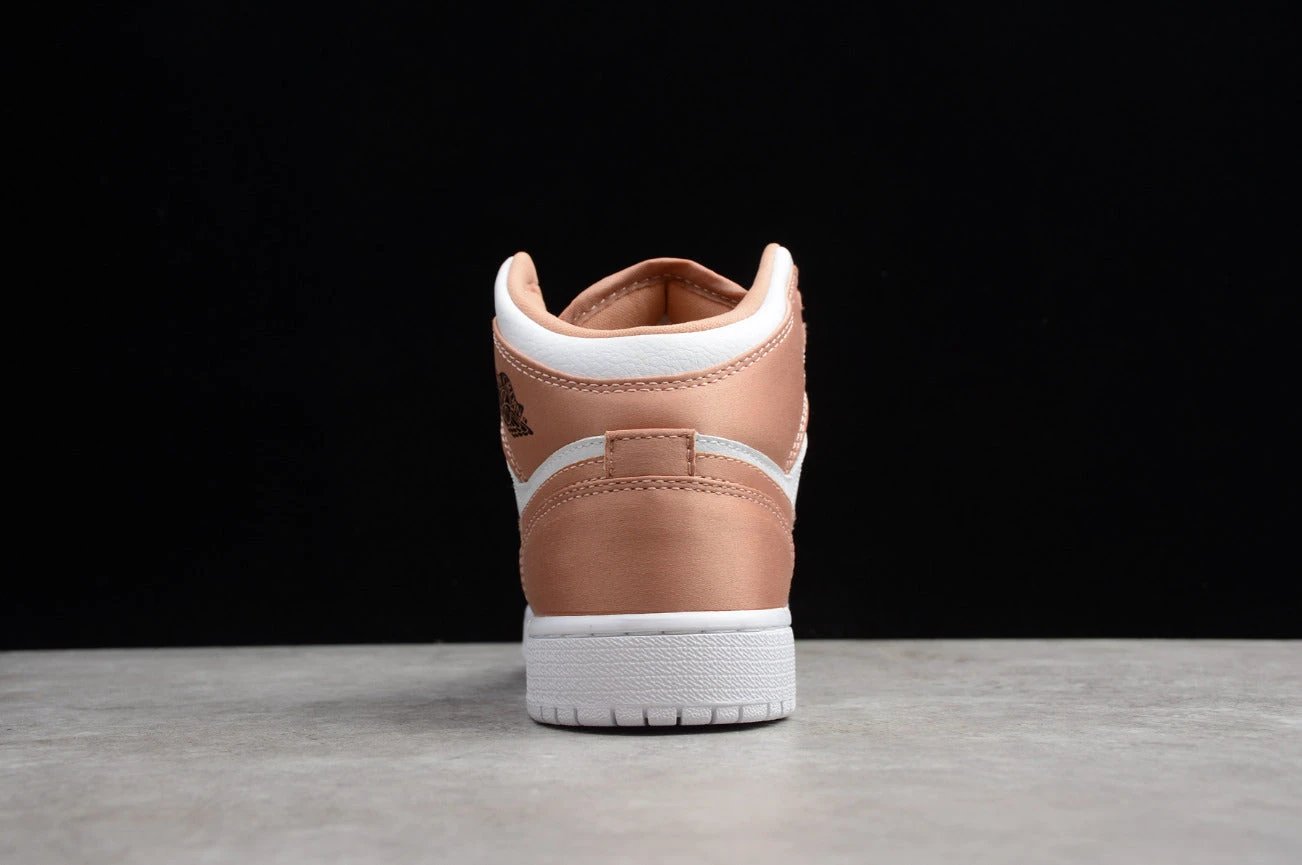 Air Jordan 1 Mid GS 'Rose Gold Black' by Air Jordan