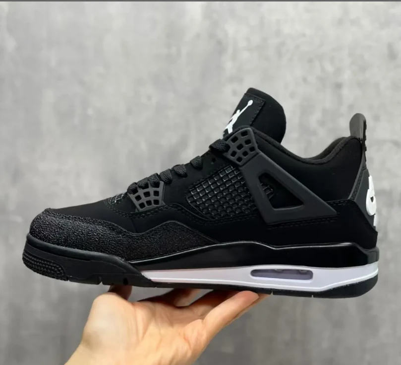 Nigel Sylvester x Air Jordan 4 Black By Black Shoes Sneakers by Air Jordan