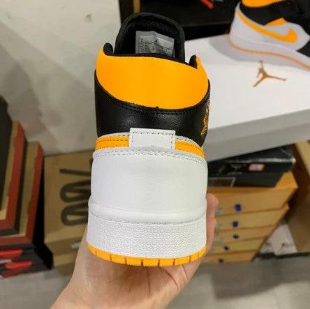 Air Jordan 1 Mid Black And Yellow by Air Jordan
