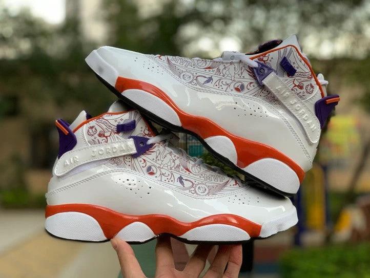 Air Jordan 6 Rings Crowns White Orange by Air Jordan
