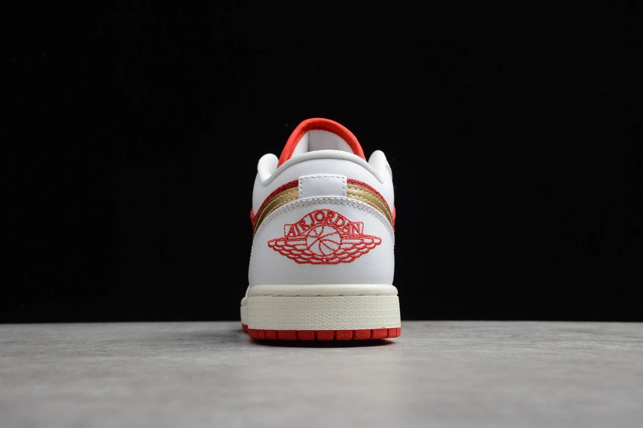 Air Jordan 1 Low White Red Poker by Air Jordan