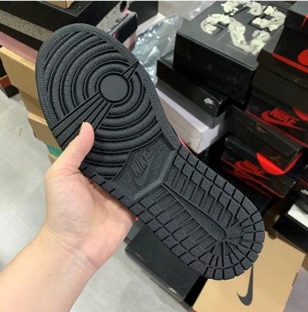 Air Jordan 1 Mid Reverse Black Red by Air Jordan