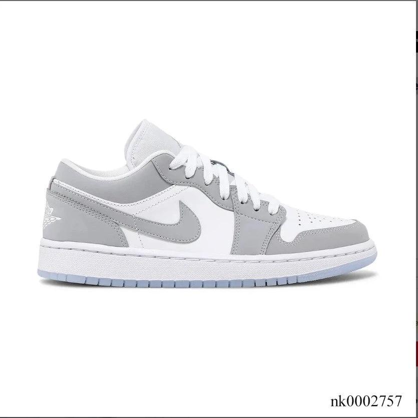 Air Jordan 1 Low White Wolf Grey Shoes Sneakers by Air Jordan