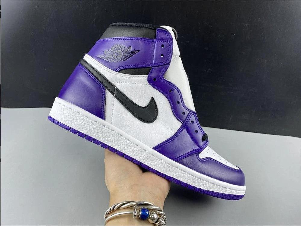 Air Jordan 1 Retro High Court Purple White Shoes Sneakers by Air Jordan
