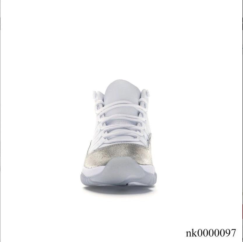 Air Jordan 11 Retro White Metallic Silver (W) Shoes Sneakers by Air Jordan