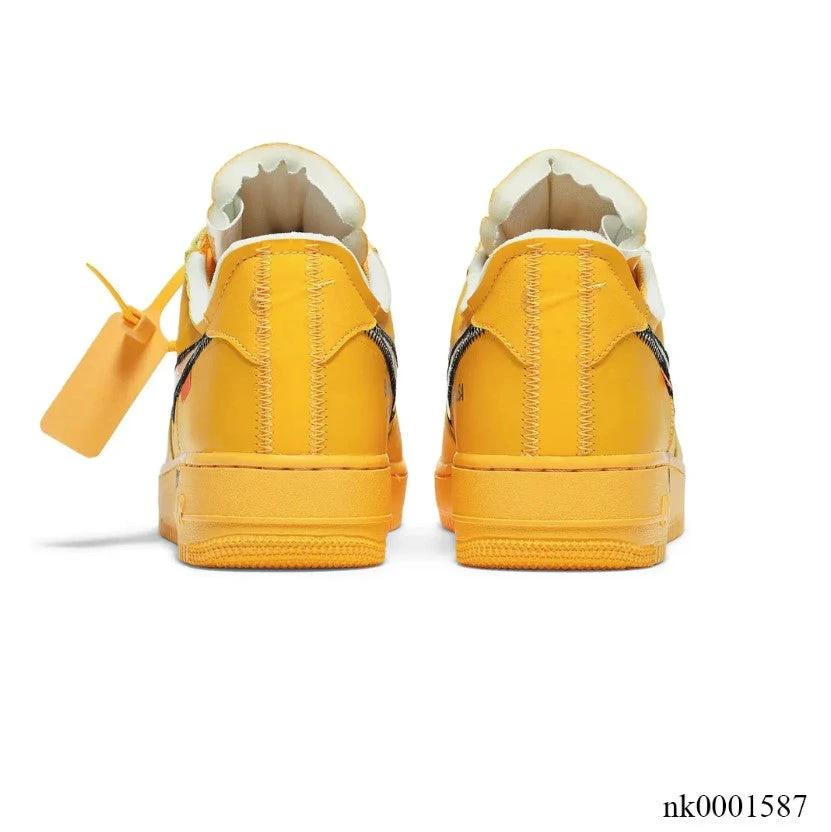 Off-White x Air Force 1 Low University Gold Lemonade Shoes Sneakers by Air Jordan