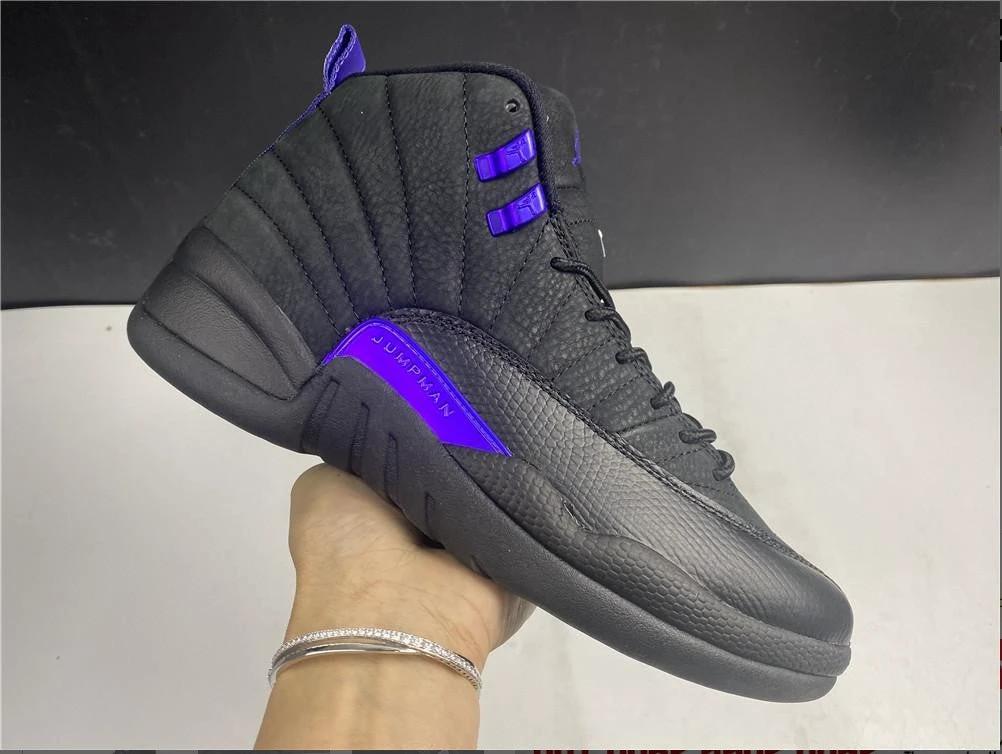 Air Jordan 12 Retro Black Dark Concord Shoes Sneakers by Air Jordan