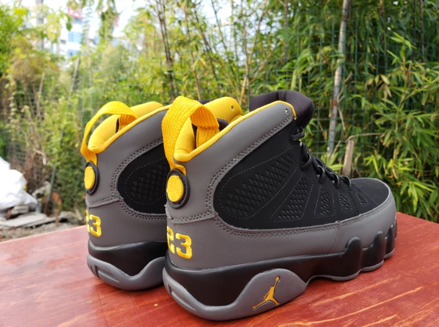 Air Jordan 9 Black Gray Yellow by Air Jordan