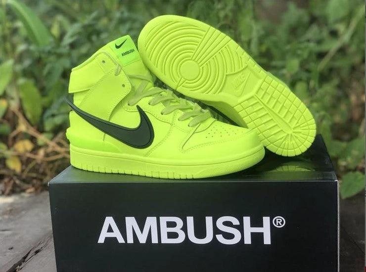 Dunk High Ambush Flash Lime Shoes Sneakers by Air Jordan