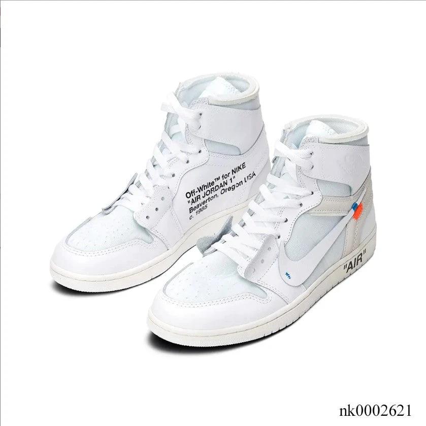 OFF-WHITE x Air Jordan 1 High White Shoes Sneakers by Air Jordan