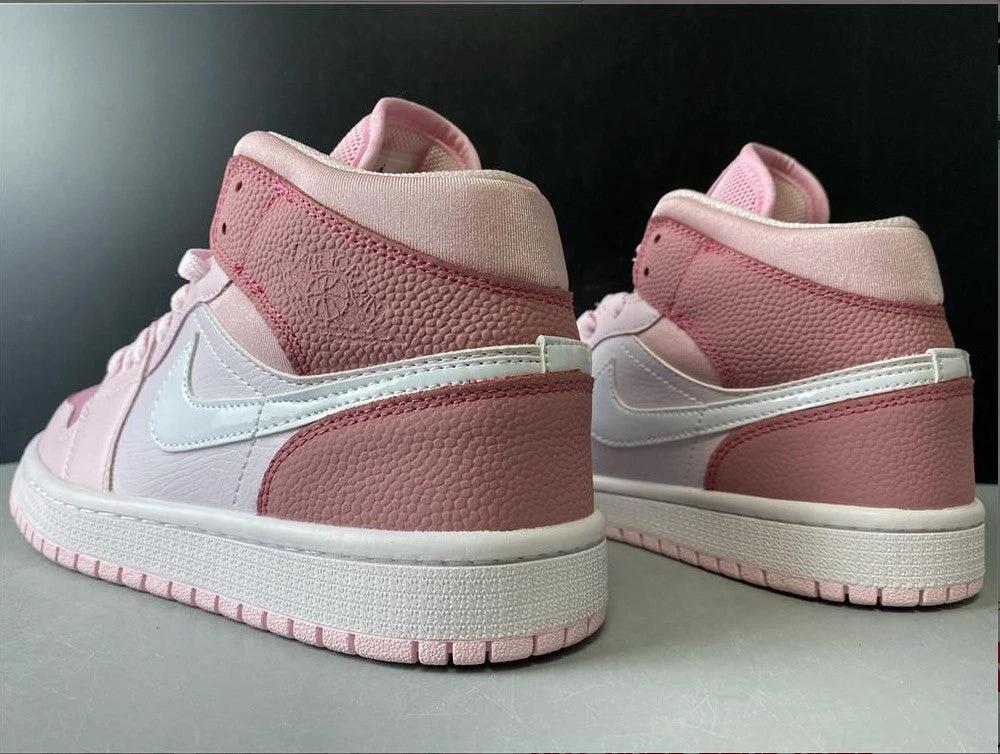 Air Jordan 1 Mid Digital Pink (W) Shoes Sneakers by Air Jordan
