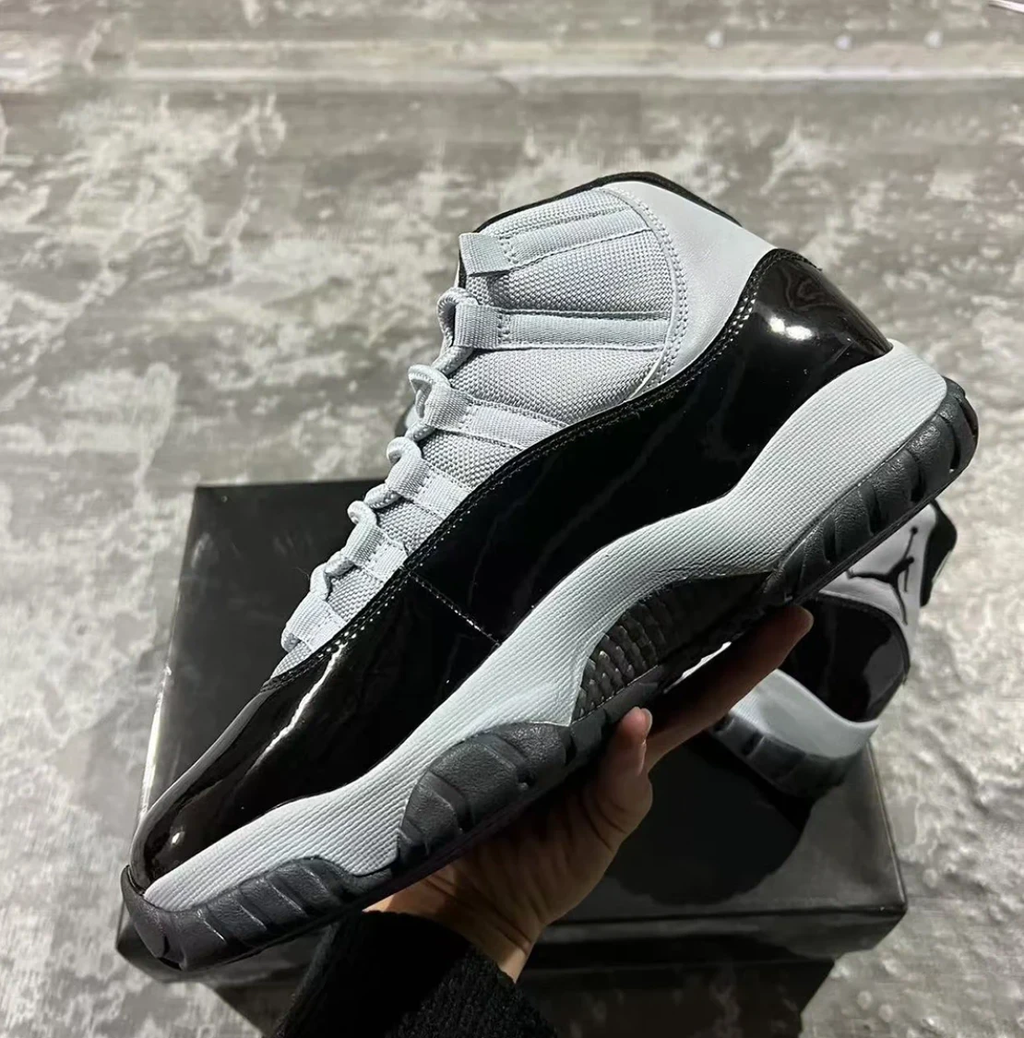 Air Jordan 11 Black Cool Grey Shoes Sneakers by Air Jordan