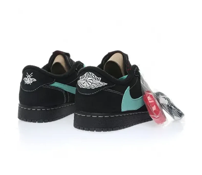 Travis Scott x AJ 1 Low Tiffany Black Phantom Shoes Sneakers by Air Jordan