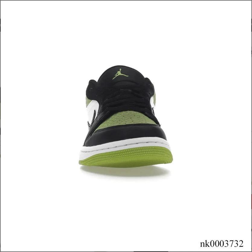 Air Jordan1 Low Snakeskin Vivid Green Shoes Sneakers by Air Jordan