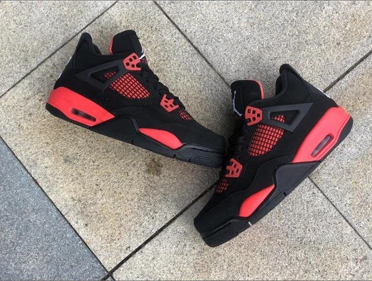 Air Jordan 4 Retro Red Thunder Shoes Sneakers by Air Jordan