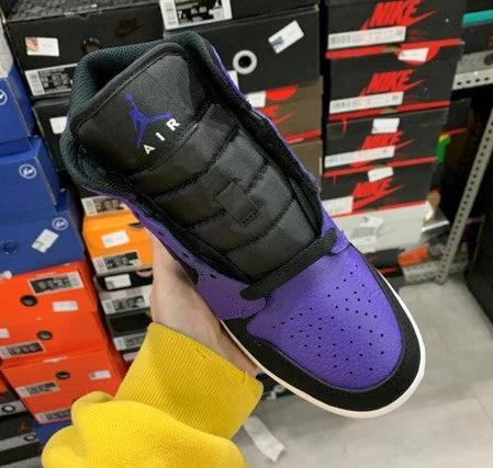 Air Jordan 1 Mid Black Purple by Air Jordan