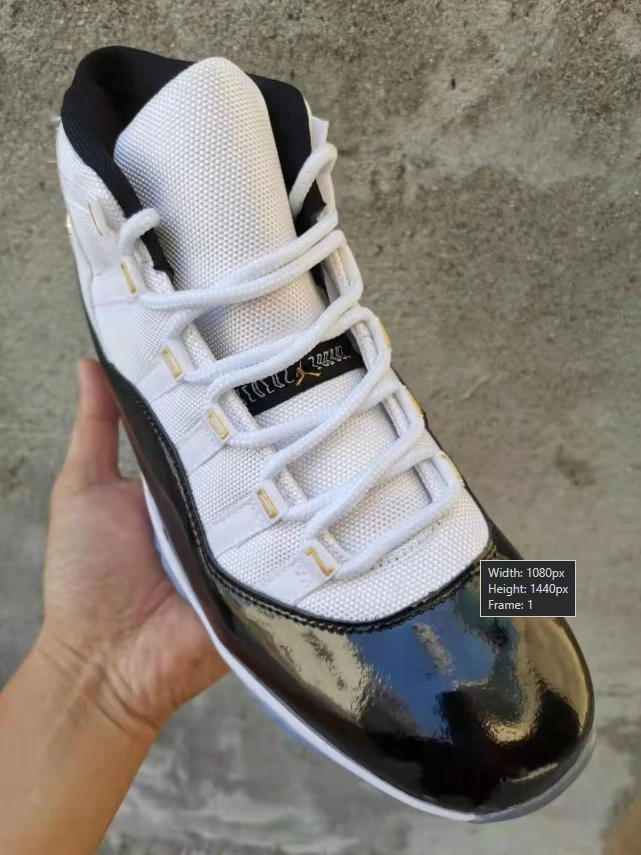 Air Jordan 11 White Black Gold by Air Jordan