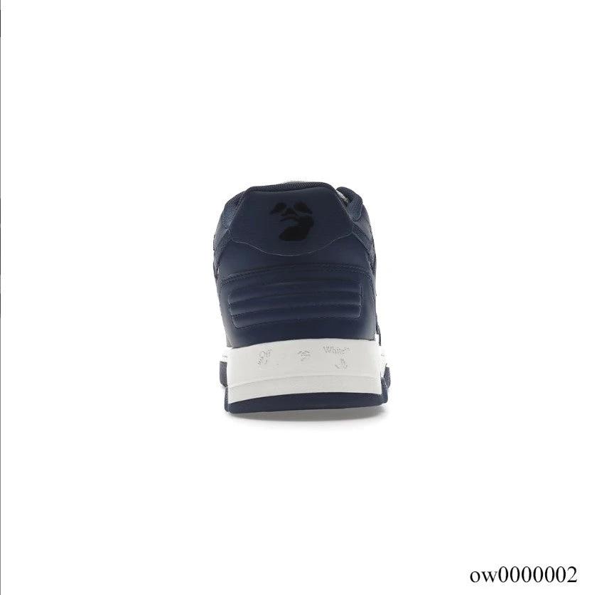 OFF-WHITE Out Of Office OOO Low Tops Dark Blue White Shoes Sneakers by Air Jordan