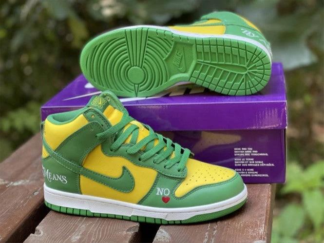 Nike SB Dunk High Supreme By Any Means Brazil Shoes Sneakers by Air Jordan