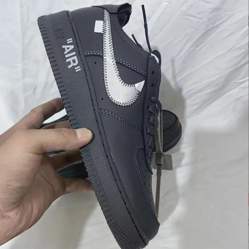 Air Force 1 Low xOFF-WHITE Grey Shoes Sneakers by Air Jordan