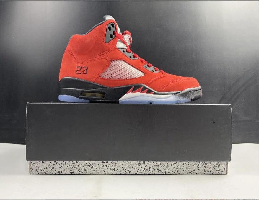 Air Jordan 5 Retro Raging Bulls Red Shoes Sneakers by Air Jordan