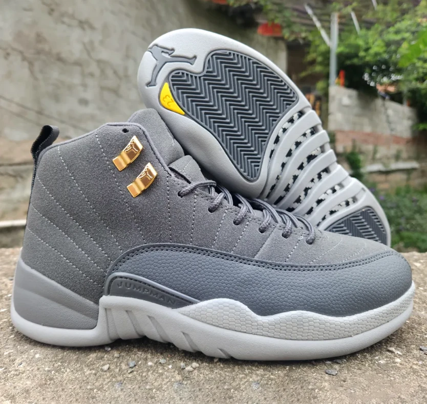 Air Jordan 12 Dark Grey Shoes Sneakers by Air Jordan