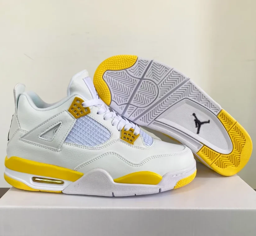Air Jordan 4 Vivid Sulfur Shoes Sneakers by Air Jordan