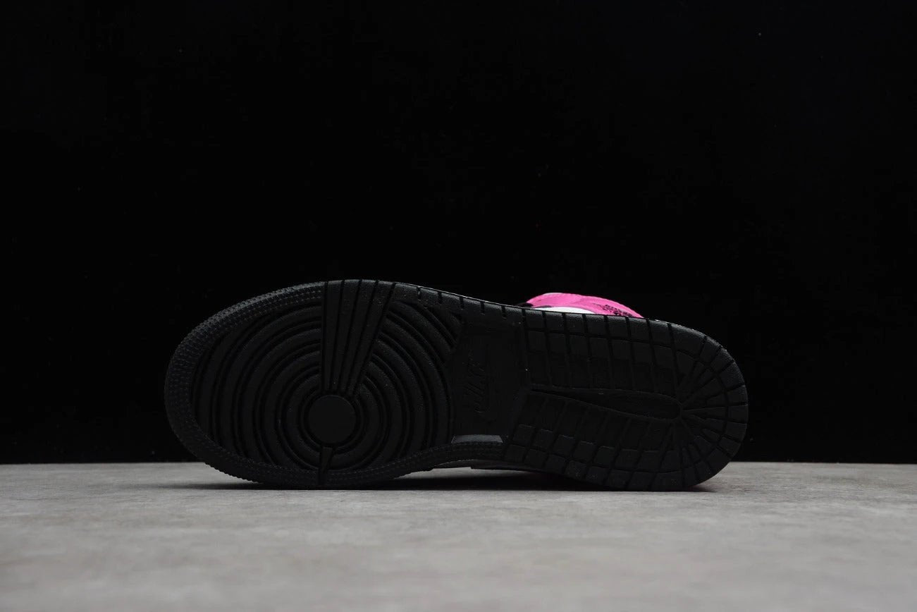 Air Jordan 1 Mid White Black Cyber Pink by Air Jordan