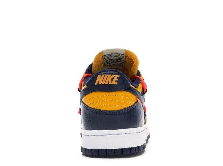 Dunk Low OW University Gold Midnight Navy Shoes Sneakers by Air Jordan