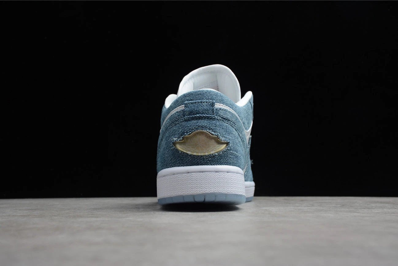 Air Jordan 1 Low Top Denim White Blue by Air Jordan
