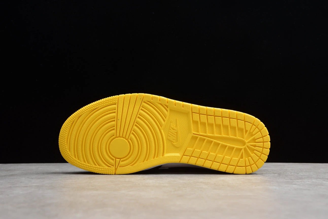 Air Jordan 1 Mid Toe Black And Yellow by Air Jordan