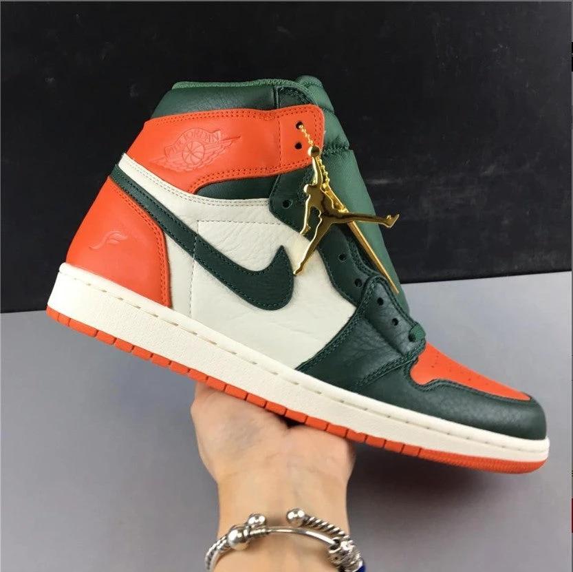 Air Jordan 1 Retro High SoleFly Art Basel Sail Shoes Sneakers by Air Jordan
