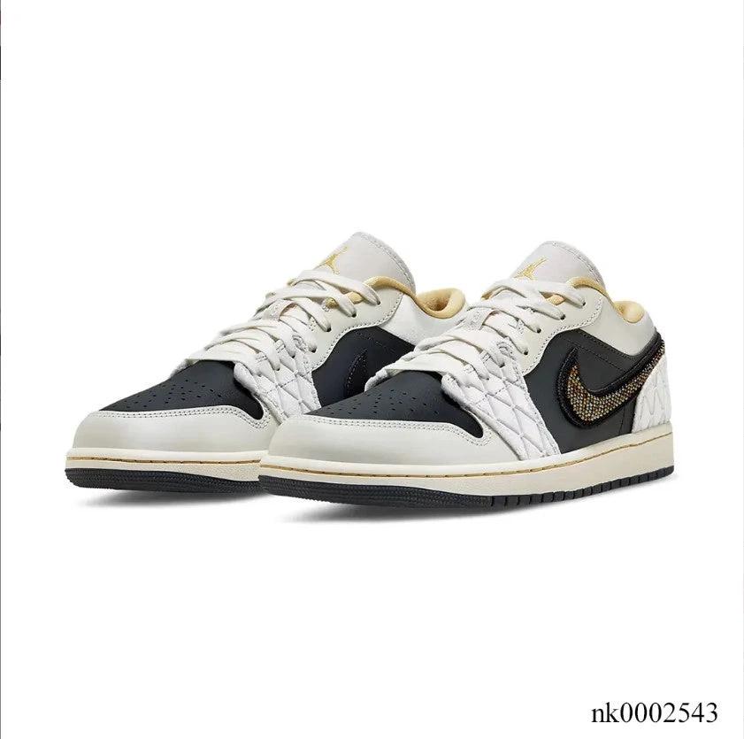 Air Jordan 1 Low Beaded Swoosh Shoes Sneakers by Air Jordan