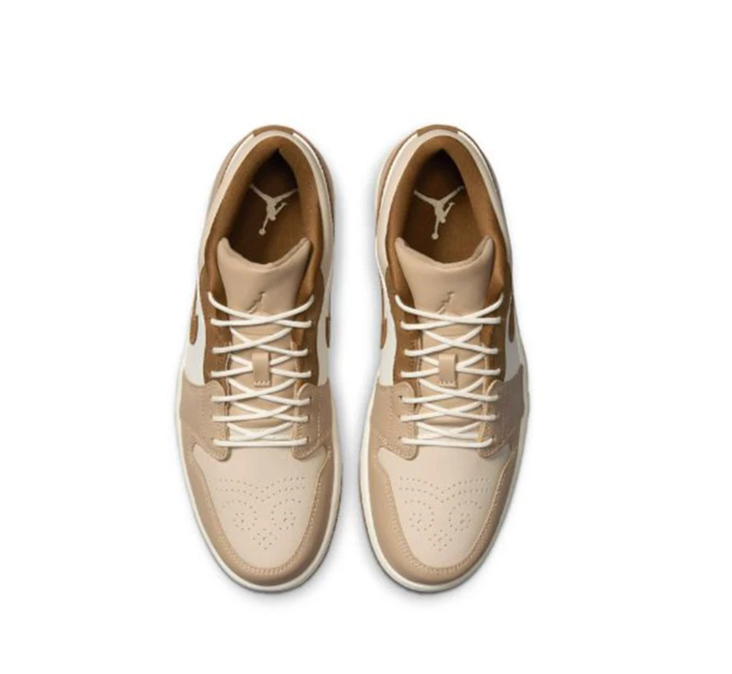 Air Jordan 1 Hemp Light British Tan Sneakers by Air Jordan