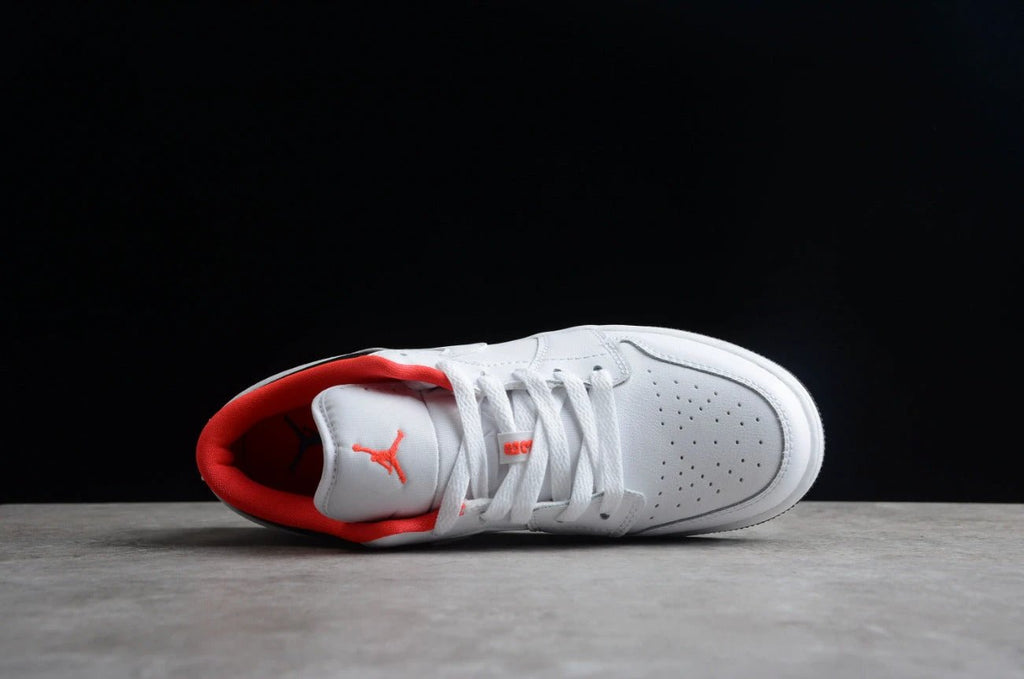 Air Jordan 1 Low Top White Red by Air Jordan