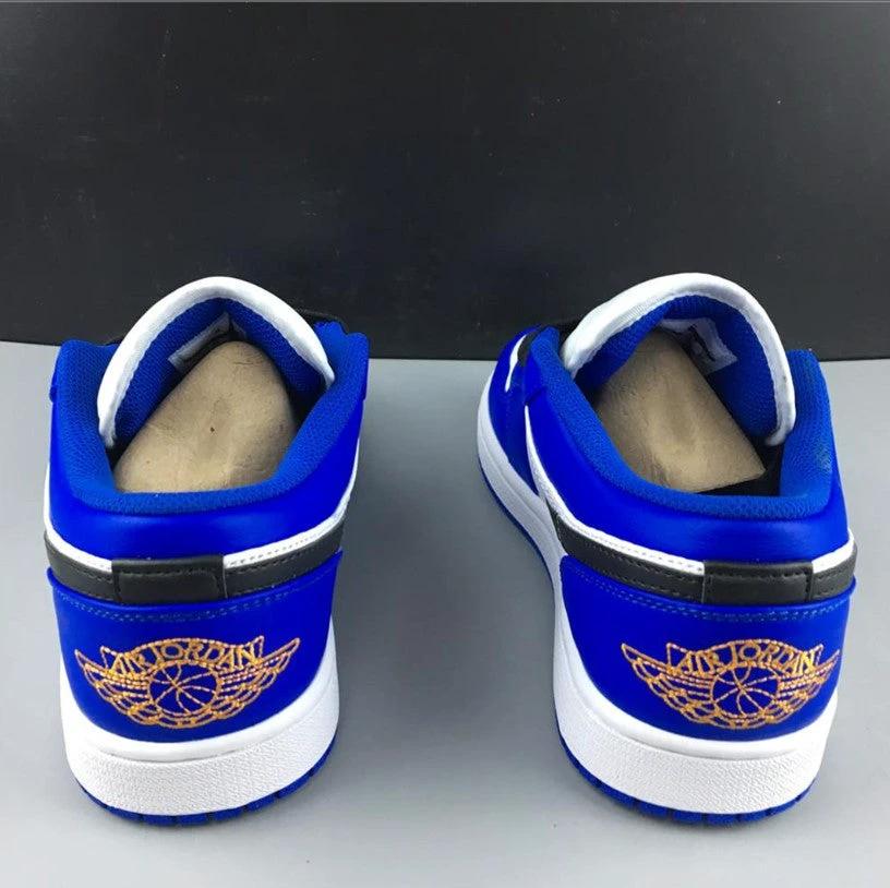 Air Jordan 1 Low Hyper Royal Orange Peel Shoes Sneakers by Air Jordan