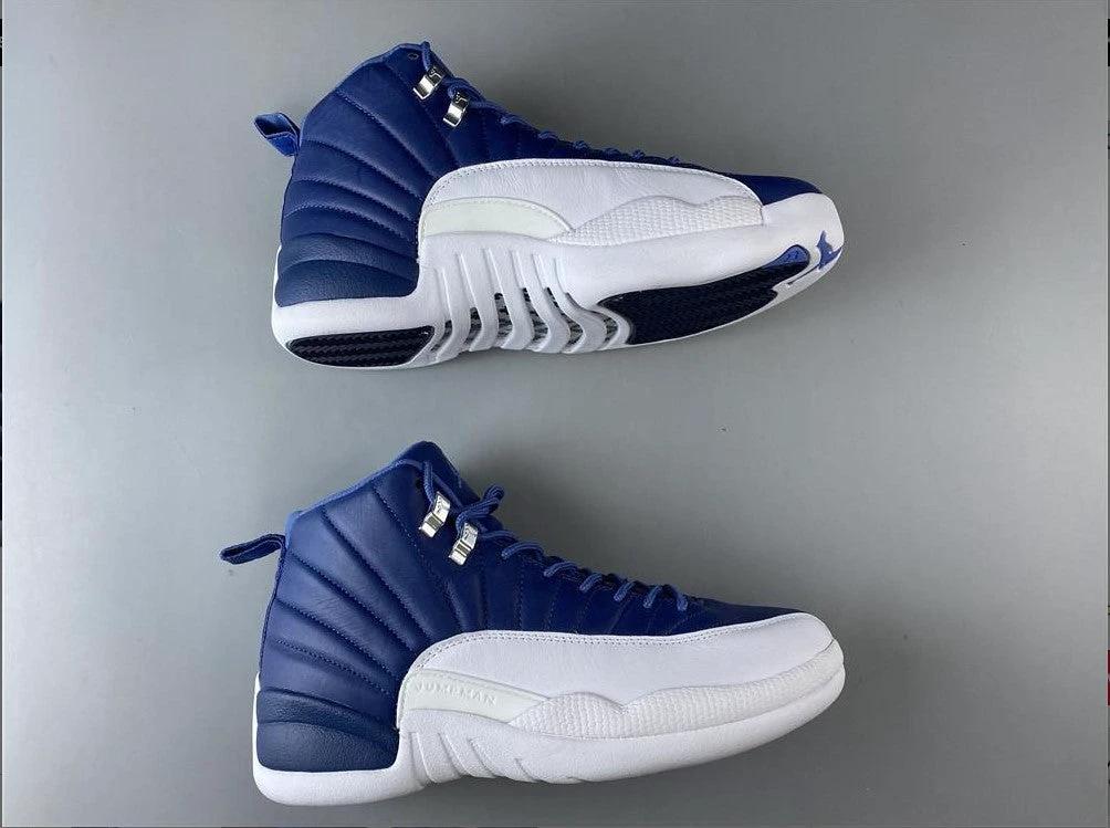 Air Jordan 12 Retro Stone Blue Shoes Sneakers by Air Jordan