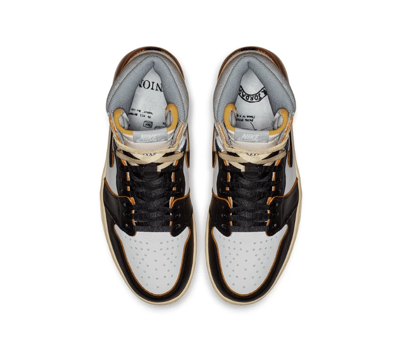 Air Jordan 1 Retro High Union LA Black Toe Shoes Sneakers by Air Jordan