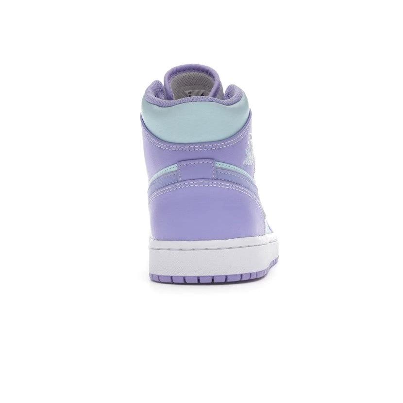 Air Jordan 1 Mid Purple Aqua Shoes Sneakers by Air Jordan